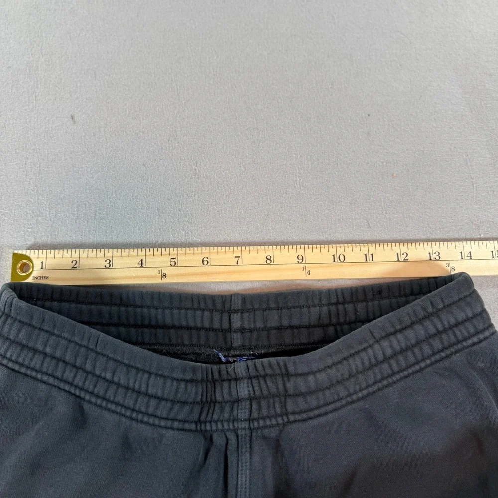 Nike Kids Fleece Jogger Sweatpants‎ Boys M Black Swoosh Snap Pocket